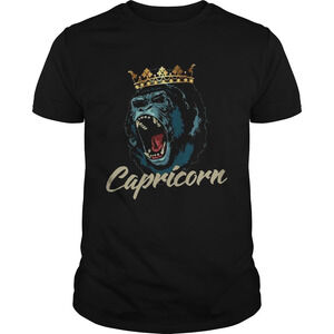 Capricorn Queen Gorilla Zodiac Shirt